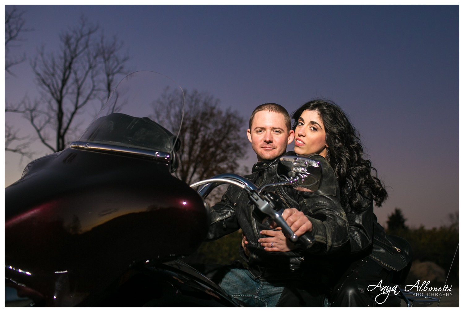 Motorcycle Engagement Photography