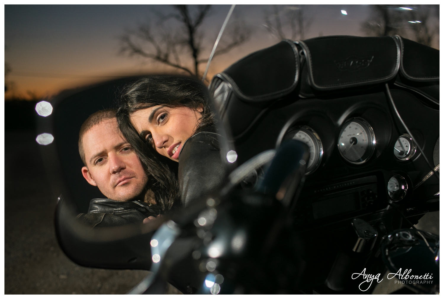 Motorcycle Engagement Photography
